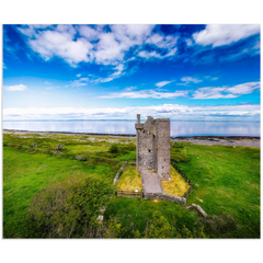 Print - Gleninagh Castle on Galway Bay at Ballyvaughan, County Clare