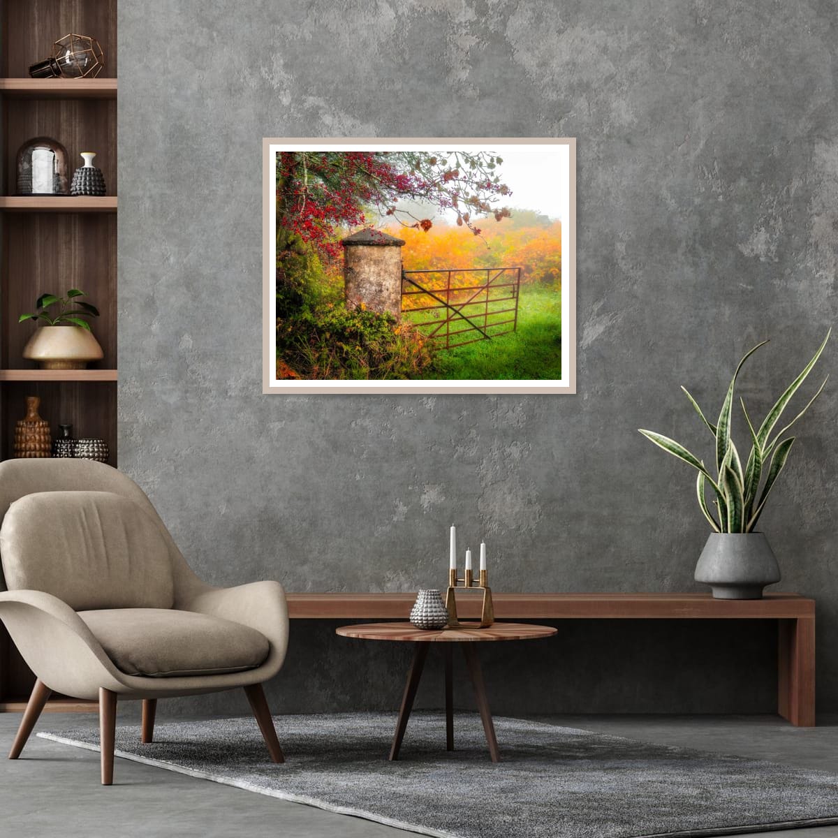 Gate to Misty Irish Autumn