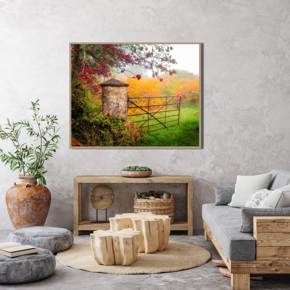 Gate to Misty Irish Autumn