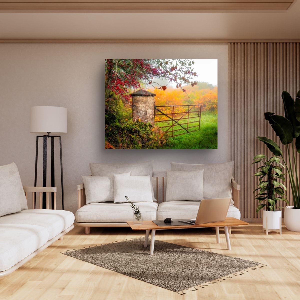 Gate to Misty Irish Autumn