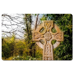 Desk Mat - Celtic Cross at Dysert O'Dea Graveyard, County Clare - James A. Truett - Moods of Ireland - Irish Art