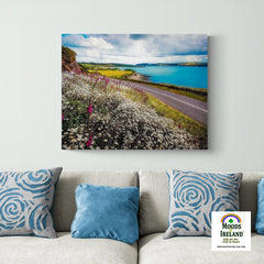 Canvas Wrap - Field of Blooms Along Shannon Estuary, County Clare - Moods of Ireland