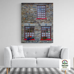 Canvas Wrap - Stone Building in Carrigaholt, County Clare - James A. Truett - Moods of Ireland - Irish Art