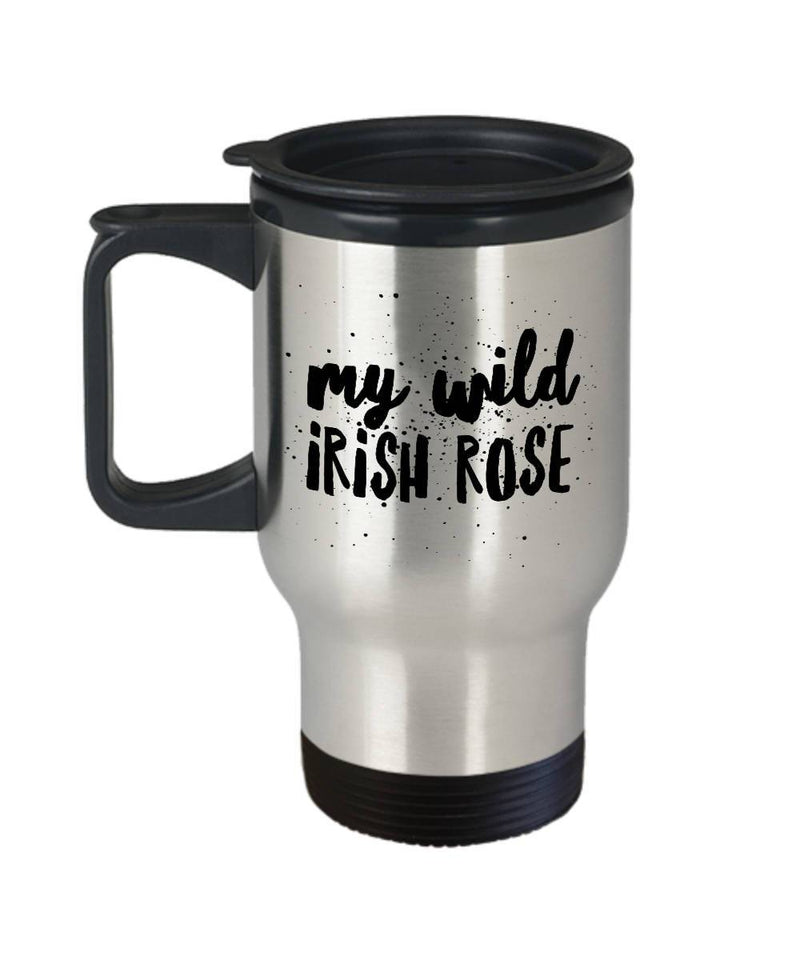 Romantic Irish Gift My Wild Irish Rose Travel Mug Stainless Steel - James A. Truett - Moods of Ireland - Irish Art