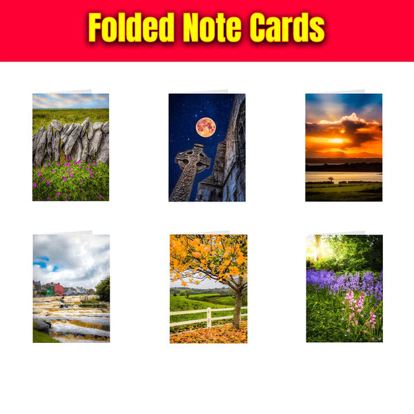 Folded Irish Note Cards