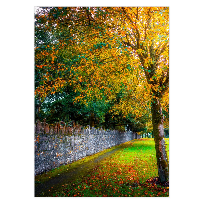 Folded Note Card – Autumn in Newmarket-on-Fergus, County Clare
