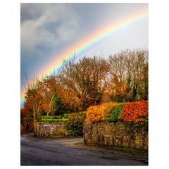 Print - Rainbow over Liscormick, County Clare