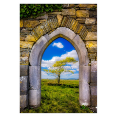 Folded Note Card - Portal to Irish Summer, County Clare