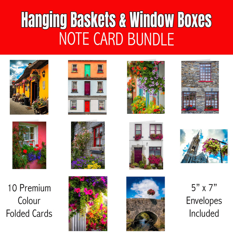 Hanging Baskets & Window Boxes Card Bundle (10 Cards)