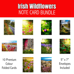 Irish Wildflowers Note Card Bundle (10 Cards)