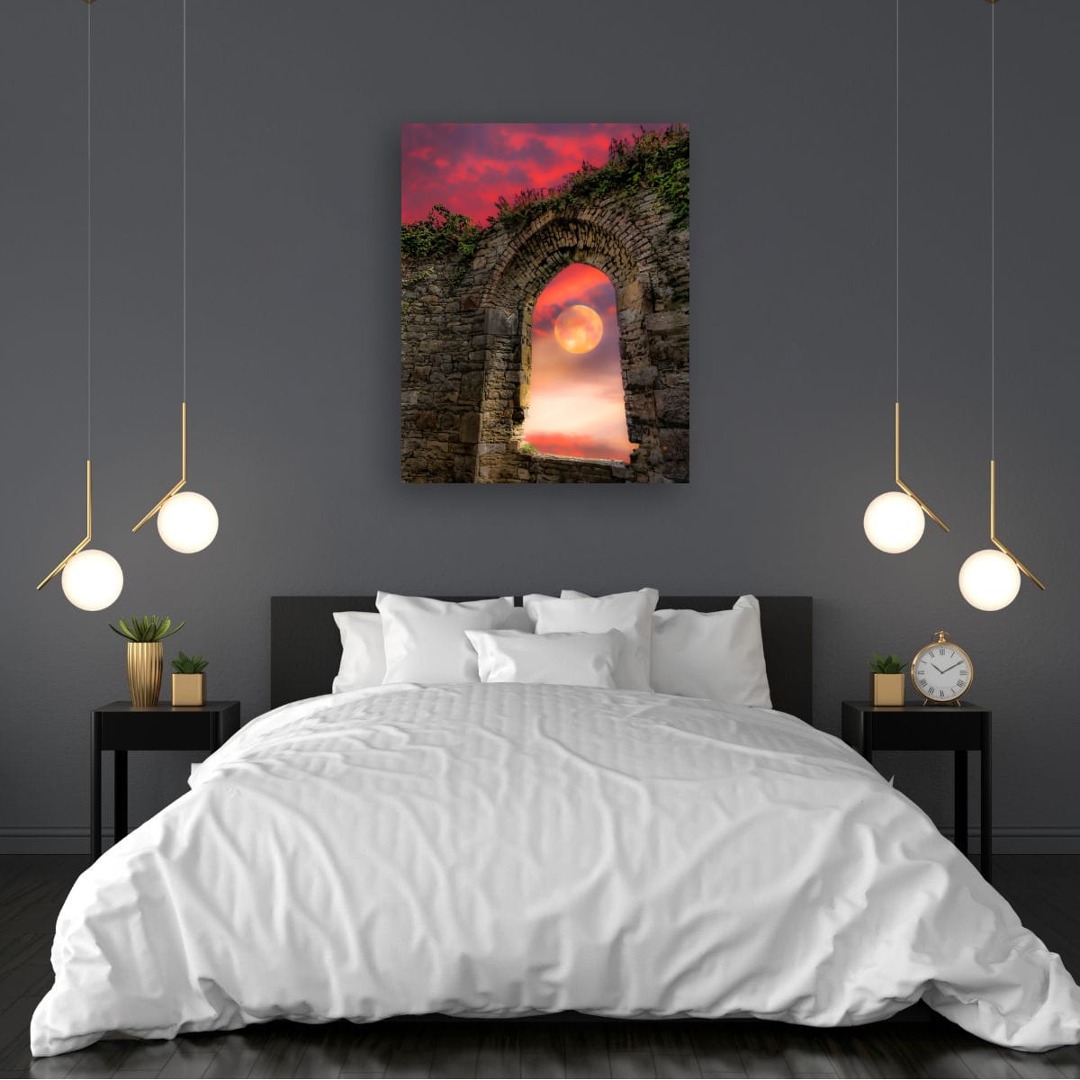 Wolf Moon at Sunrise