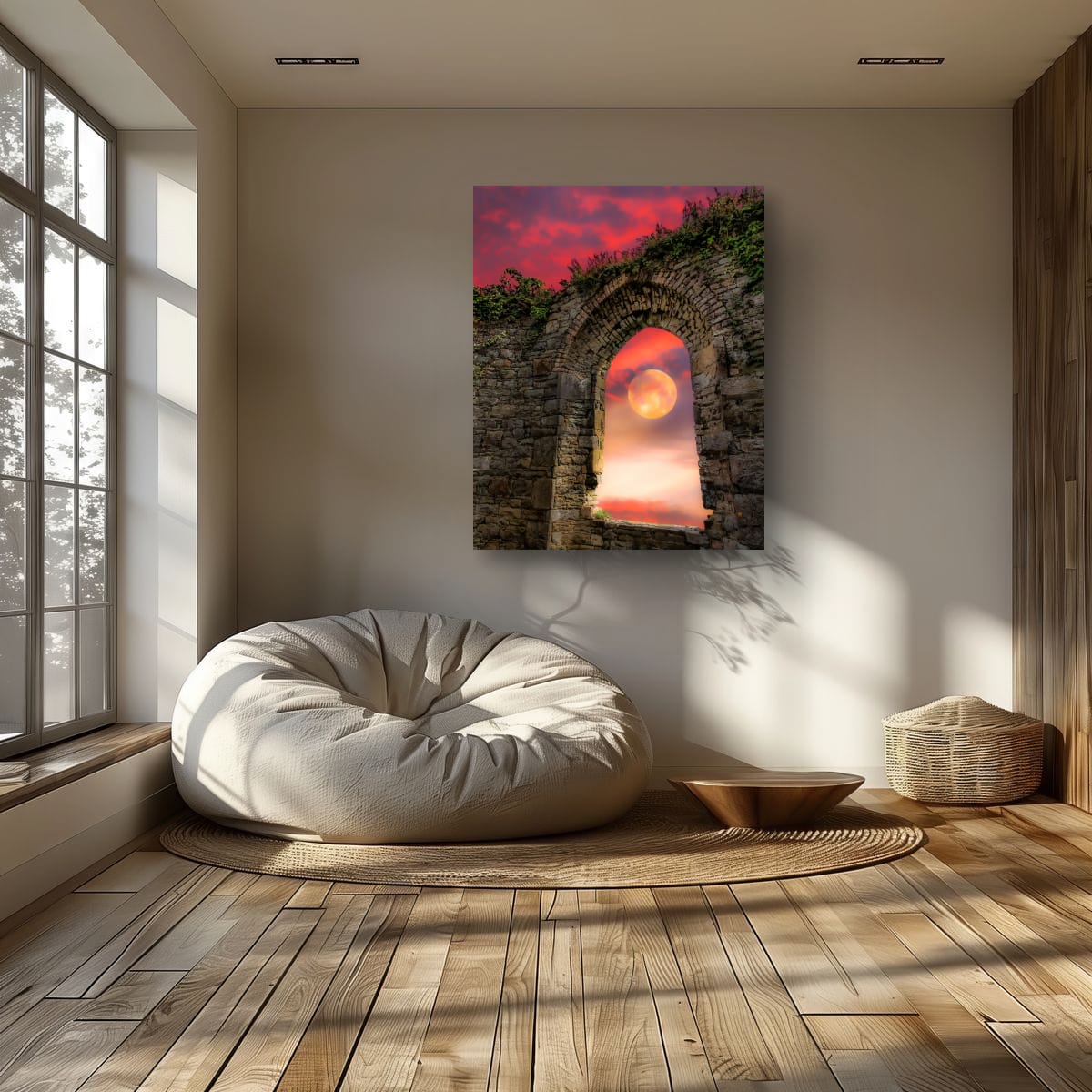 Wolf Moon at Sunrise