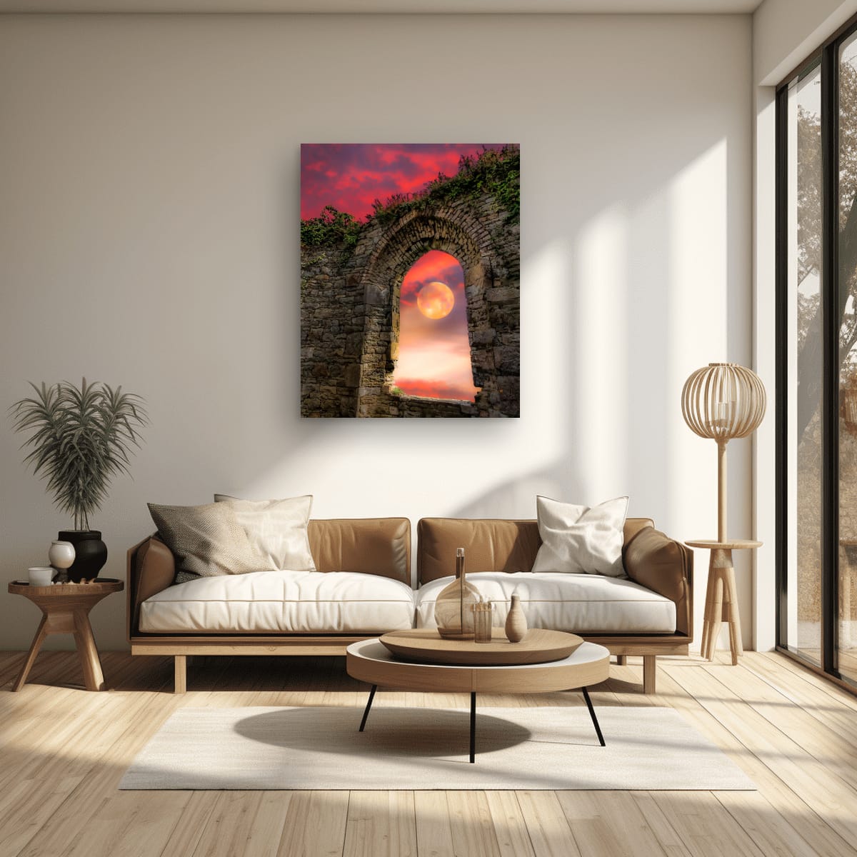 Wolf Moon at Sunrise