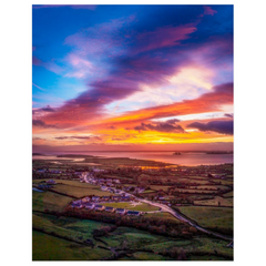 Print - Vibrant November Sunrise over Kildysart, County Clare