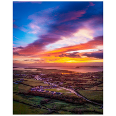 Print - Vibrant November Sunrise over Kildysart, County Clare