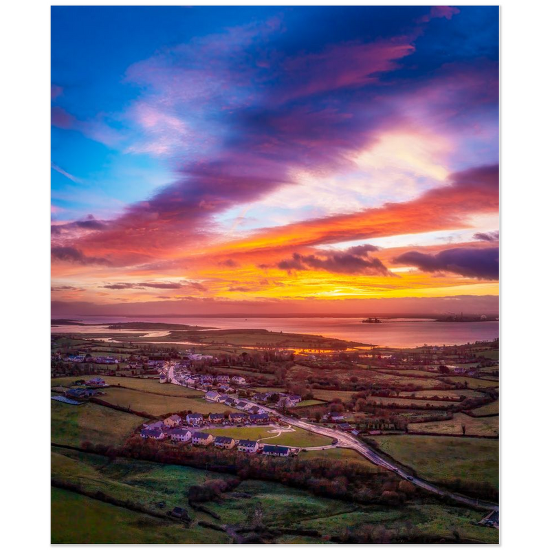 Print - Vibrant November Sunrise over Kildysart, County Clare