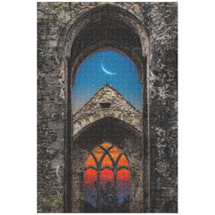 Puzzle - Crescent Moon over Quin Abbey, County Clare
