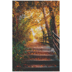 Puzzle - Ennistymon Cascade Path in Autumn