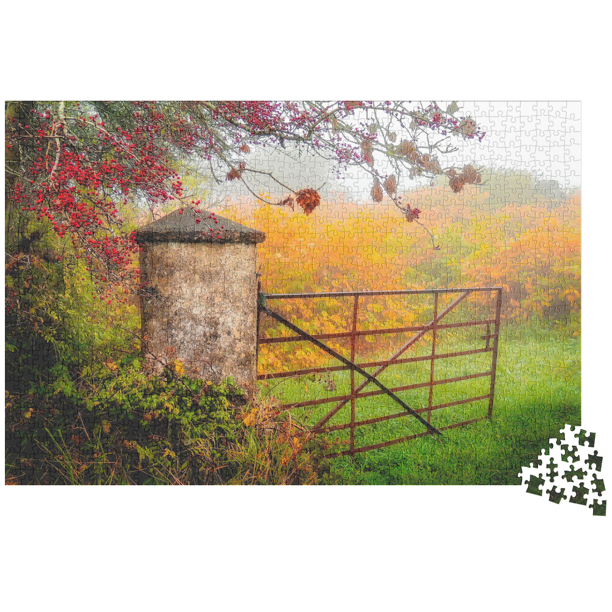 Puzzle_-_Gate_to_Misty_Irish_Autumn_1014pc_H_Loose_Mockup.png