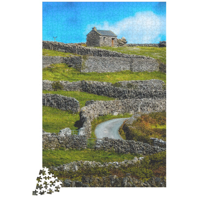 Puzzle - Stone Cottage on a Hill, Inisheer, Aran Islands, County Galway