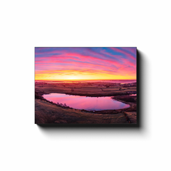 Canvas Wrap - Ballylean Lough Sunrise, County Clare