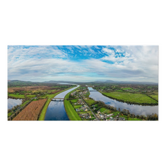 Panorama Canvas - Historic O'Briensbridge Village, County Clare - James A. Truett - Moods of Ireland - Irish Art