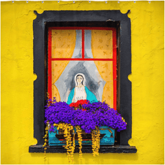 Shower Curtain - Bright Window Display, Labasheeda, County Clare - Moods of Ireland