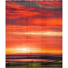 Shower Curtain - Spectacular Irish Sunrise over Shannon Estuary, County Clare - James A. Truett - Moods of Ireland - Irish Art