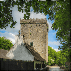 Shower Curtain - Yeats Thoor Ballylee in Summer - James A. Truett - Moods of Ireland - Irish Art