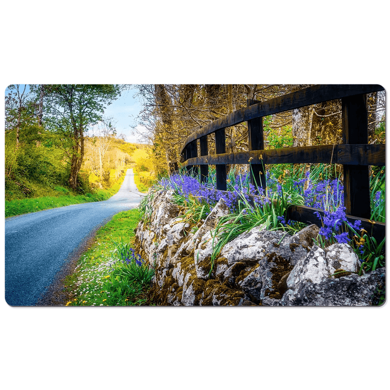 Desk Mat - Bluebell-lined County Clare Road - James A. Truett - Moods of Ireland - Irish Art