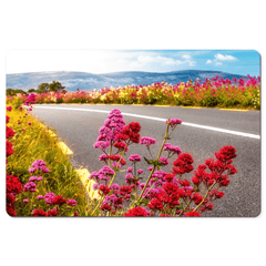 Desk Mat - Wild Valerian on the Roadside in County Clare - James A. Truett - Moods of Ireland - Irish Art