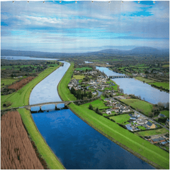 Shower Curtain - O'Briensbridge, County Clare - James A. Truett - Moods of Ireland - Irish Art