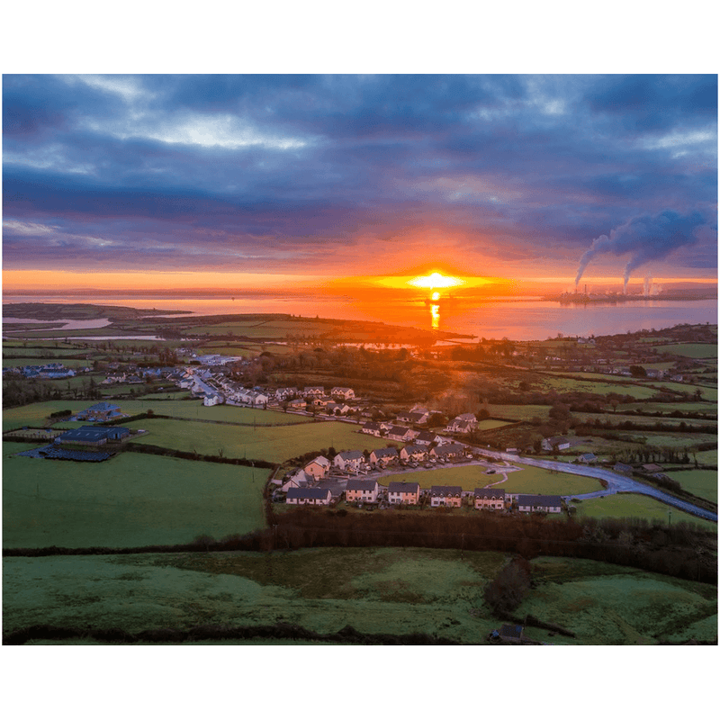 Print - December Sunrise over Shannon Estuary, County Clare - James A. Truett - Moods of Ireland - Irish Art