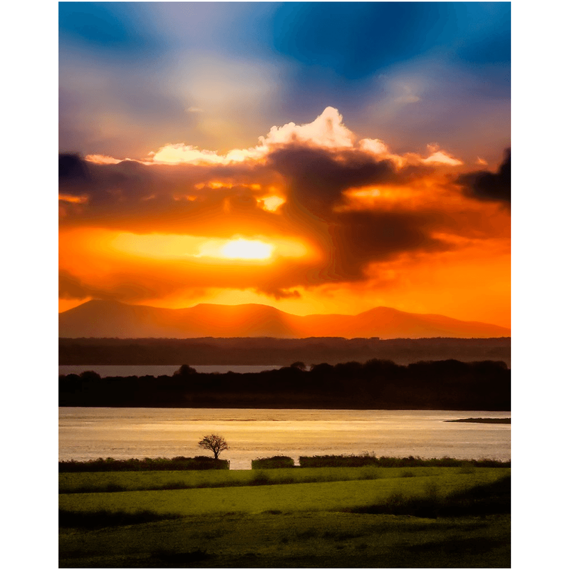 Print - Glorious Shannon Estuary Sunrise, County Clare - James A. Truett - Moods of Ireland - Irish Art