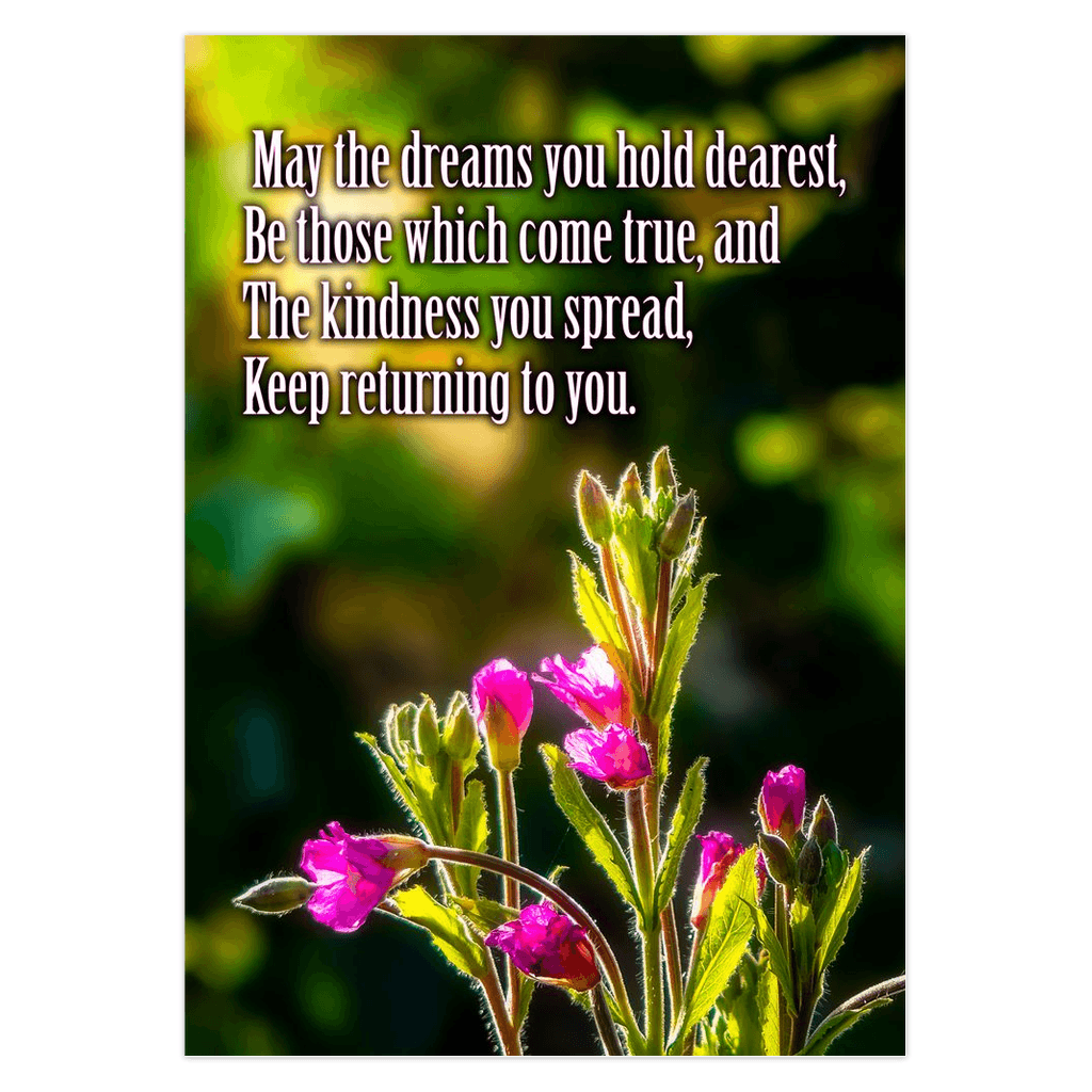 Folded Note Cards - Irish Blessing - May the Dreams You Hold Dearest - James A. Truett - Moods of Ireland - Irish Art