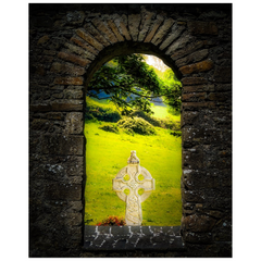 Print - Castletown Celtic Cross, County Tipperary - James A. Truett - Moods of Ireland - Irish Art