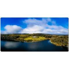 Desk Mat - Killone Abbey and Lake on Newhall Estate, County Clare - James A. Truett - Moods of Ireland - Irish Art