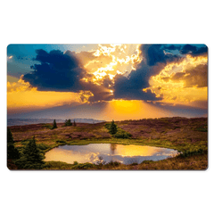 Desk Mat - Sunset over Lake at Tountinna, County Tipperary - Moods of Ireland