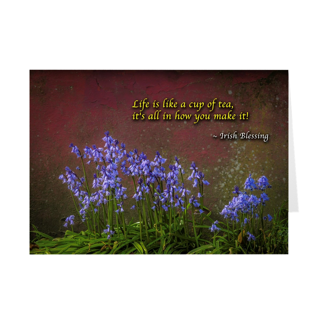 Folded Note Cards - Irish Blessings and Proverbs - Bluebells - James A. Truett - Moods of Ireland - Irish Art