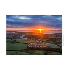 Folded Note Cards - December Sunrise over Shannon Estuary, County Clare - James A. Truett - Moods of Ireland - Irish Art