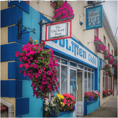 Shower Curtain - The Old Book Shop, Kinvara, County Galway - James A. Truett - Moods of Ireland - Irish Art