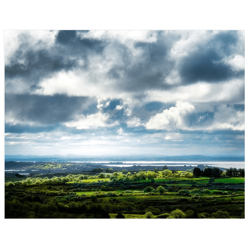 Print - Dark Skies over County Clare's Fergus Estuary near Ennis - James A. Truett - Moods of Ireland - Irish Art