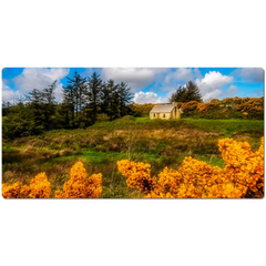 Desk Mat - Irish Cottage in Spring, County Clare - James A. Truett - Moods of Ireland - Irish Art