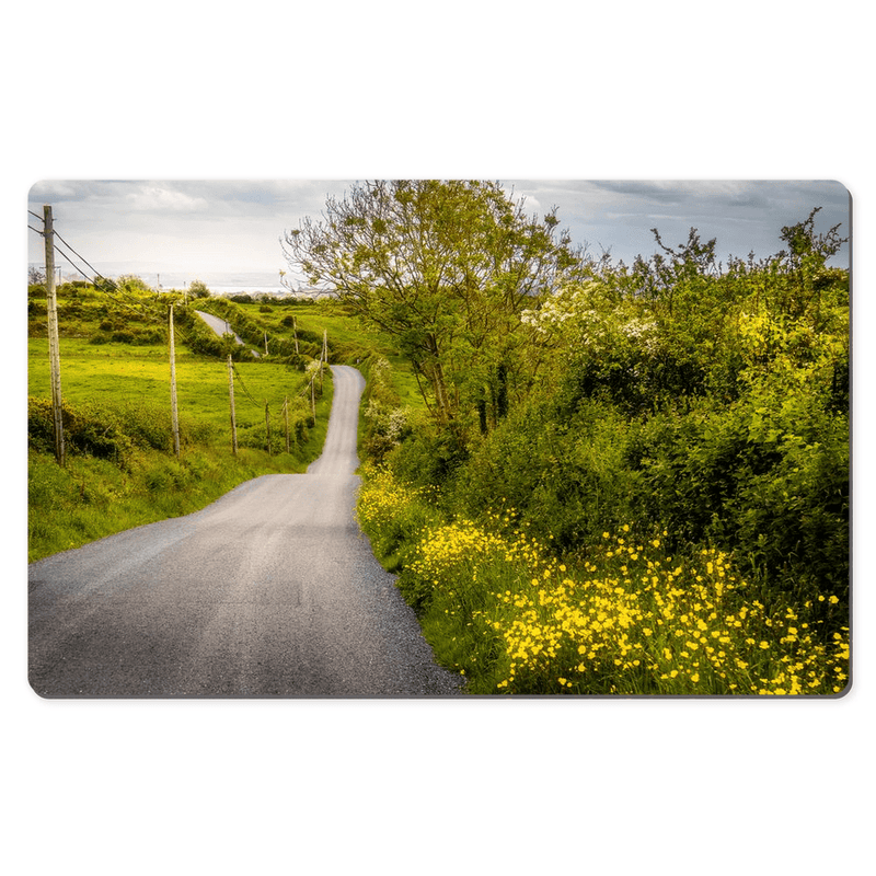 Desk Mat - Road through Irish Countryside, County Clare - James A. Truett - Moods of Ireland - Irish Art