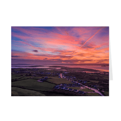 Folded Note Cards - Autumn Dawn over Kildysart, County Clare - James A. Truett - Moods of Ireland - Irish Art