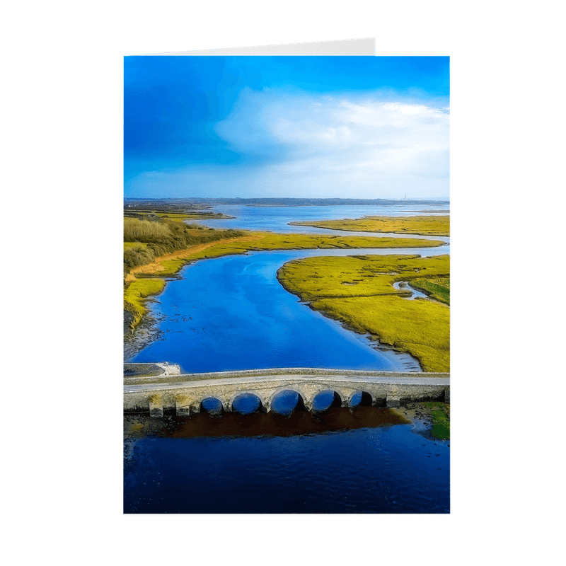 Folded Note Cards - Blackweir Bridge and Poulnasherry Bay, County Clare - James A. Truett - Moods of Ireland - Irish Art
