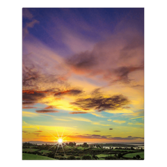 Canvas Wrap - Autumn Sunrise over Shannon Estuary, County Clare - James A. Truett - Moods of Ireland - Irish Art