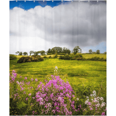 Shower Curtain - Lissycasey Wildflowers, County Clare, Ireland - James A. Truett - Moods of Ireland - Irish Art