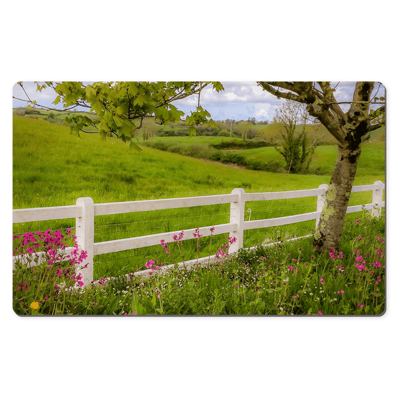 Desk Mat - Ballynacally Wildflower Vista - James A. Truett - Moods of Ireland - Irish Art