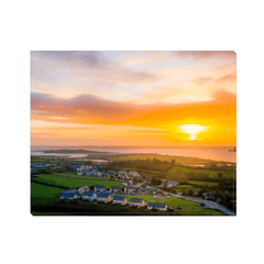 Canvas Wrap - Winter Sunrise over Kildysart and the Shannon Estuary, County Clare - James A. Truett - Moods of Ireland - Irish Art